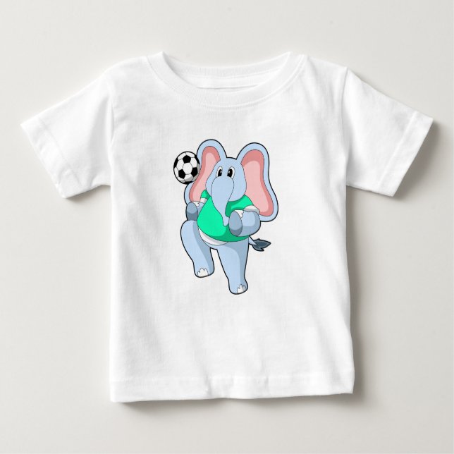 Elefant som fotbollsspelare med fotboll.PNG T Shirt (Framsida)