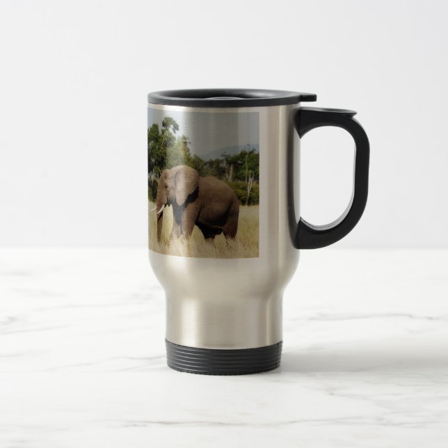 Elefant som går Masai Mara, Kenya travel mug Resemugg (Höger)