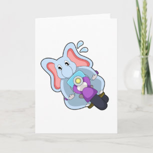 Elefant som motorcyklist med motorcykel.PNG Kort