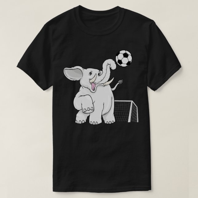 Elefant som spelare med boll 3 t shirt (Design framsida)