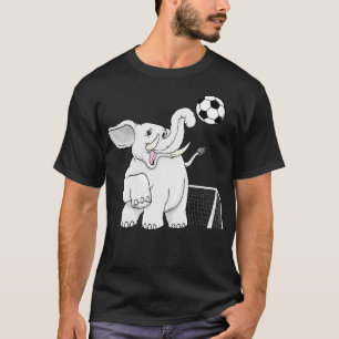 Elefant som spelare med boll 3 t shirt