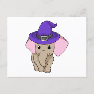 Elefant som trollkarl vykort