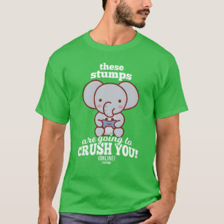 Elefant spelar TV-spel vintage T Shirt
