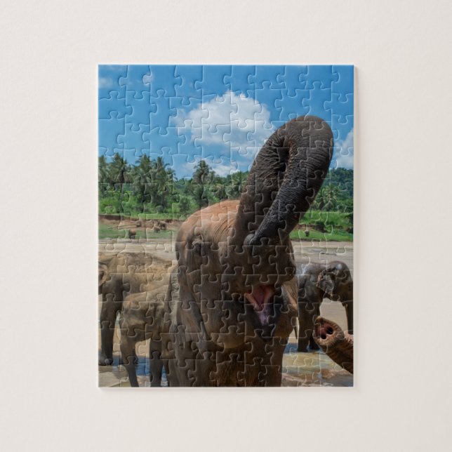 Elefant Sri Lanka Pussel (Vertikal)