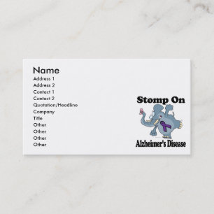Elefant Stomp om Alzheimers sjukdom Visitkort