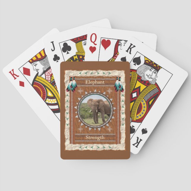 Elefant Styrka Energi Casinokort (Baksidan)
