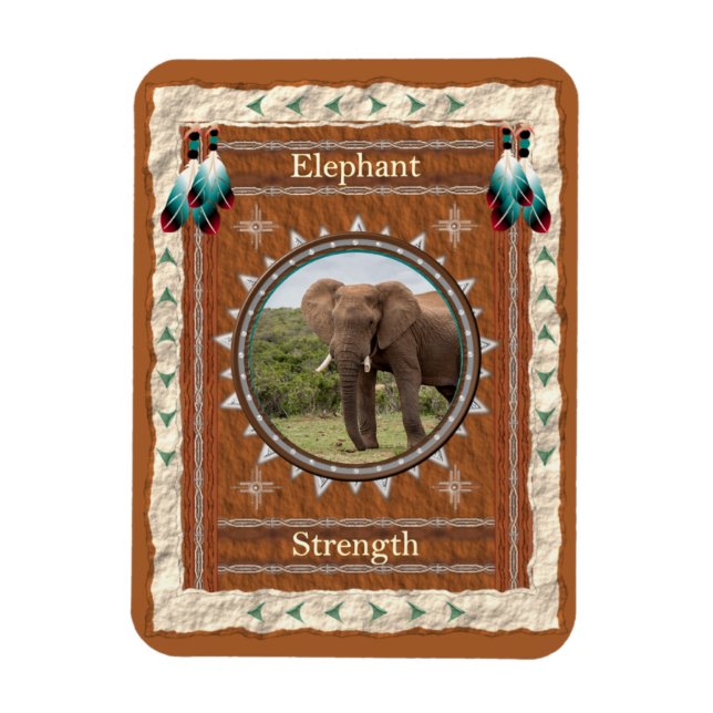 Elefant Styrka Energi Magnet (Vertikal)