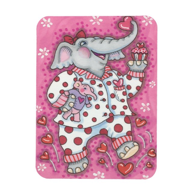 Elefant Swened VALENTINE MAGNET *Anpassa (Vertikal)