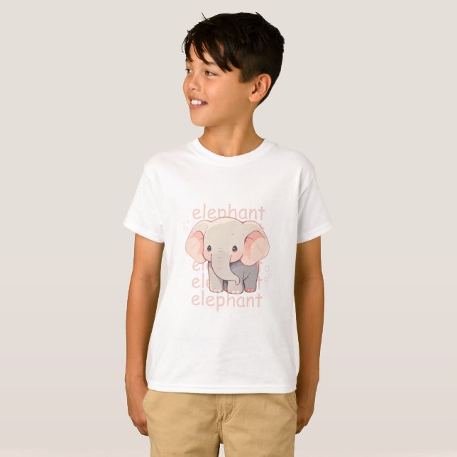 Elefant T-Shirt (Hel framsida)