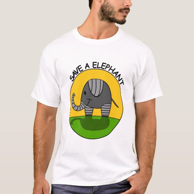 Elefant T Shirt (Framsida)