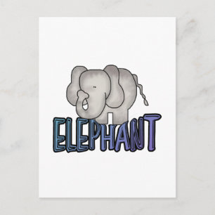 Elefant T-shirts och presenter Vykort