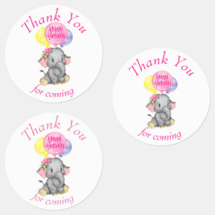 Elefant tack etiketter