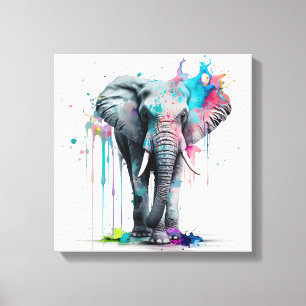 Elefant teckning? kanvastryck