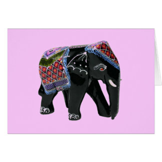 Elefant - tom insida hälsningskort