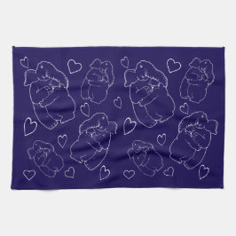 Elefant und Bär Kökshandduk