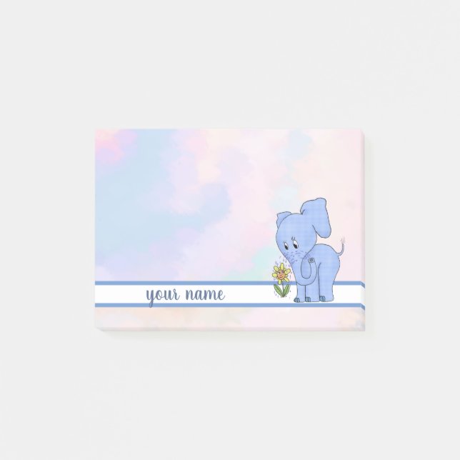 Elefant und Blume Post-it Klebezettel (Framsida)