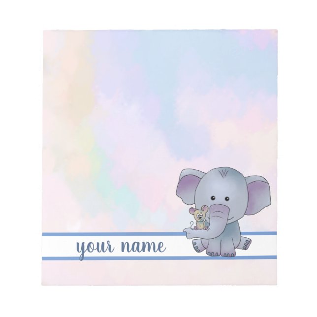 Elefant und Maus Anteckningsblock (Framsida)