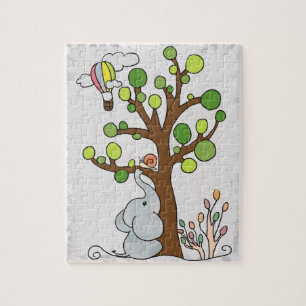 Elefant unterm Baum Pussel