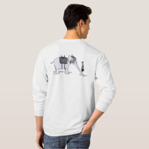 Elefant Uppgradera herr vit långärmad skjorta baks T Shirt
