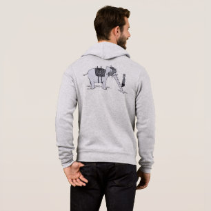 Elefant Uppgradera män grå Bella hoodie baksida T Shirt