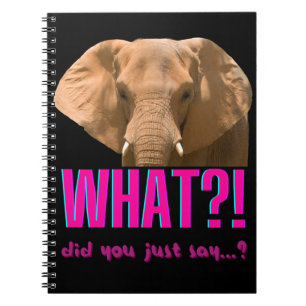 Elefant Vad sa du just? Anteckningsbok