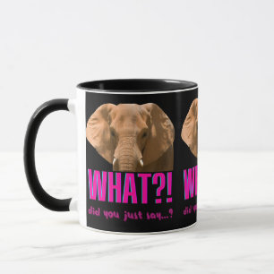 Elefant Vad sa du just? Mugg