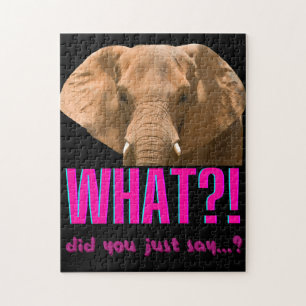 Elefant Vad sa du just? Pussel