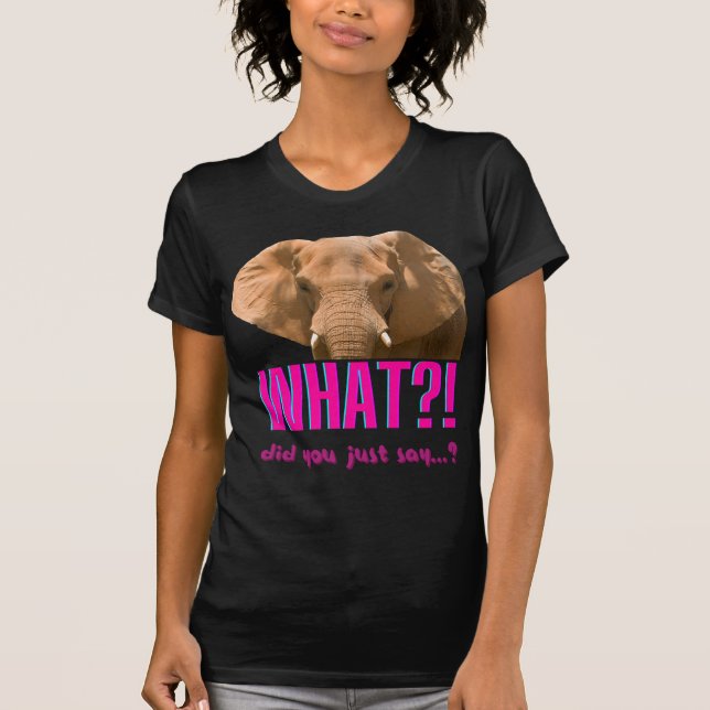 Elefant Vad sa du just? T Shirt (Framsida)