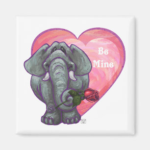 Elefant Valentindagen Magnet