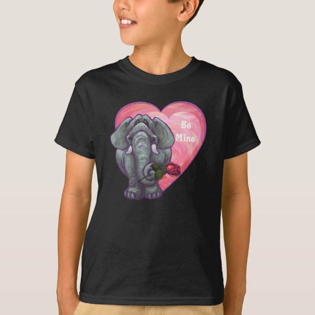 Elefant Valentindagen Tee (Framsida)