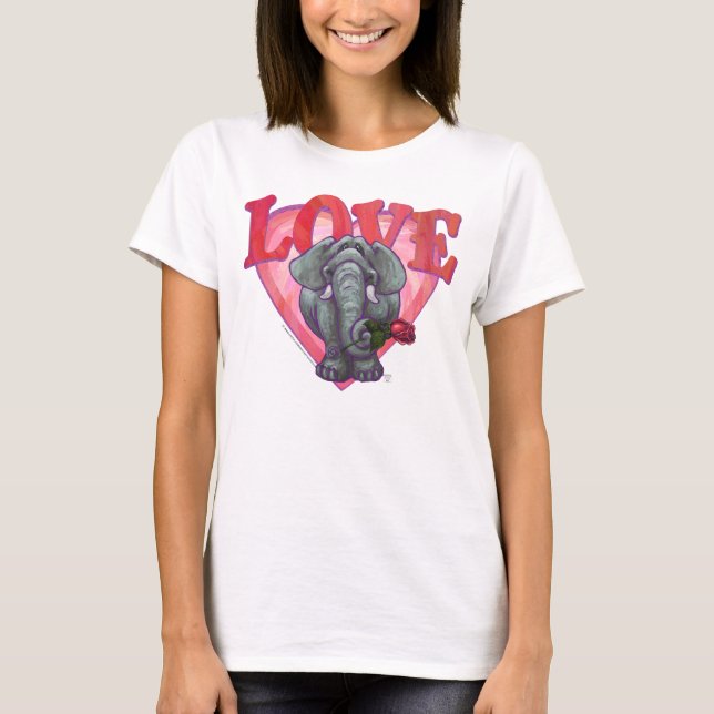 Elefant Valentindagen Tröja (Framsida)
