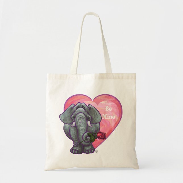 Elefant Valentindagen Tygkasse (Framsidan)