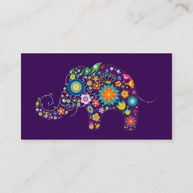 Elefant Visitkort (Baksida)
