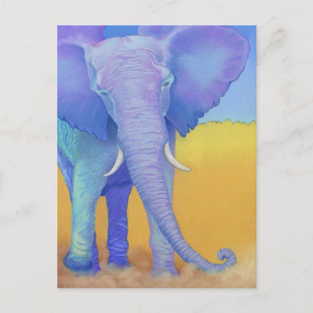 elefant vykort (Framsida)