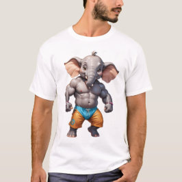 Elefant weight lyftbodybuilding der elephant gym t shirt