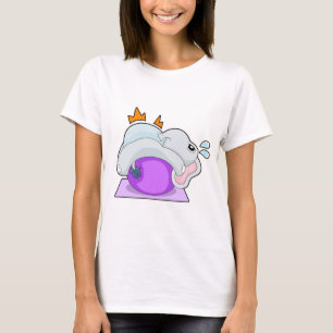 Elefant Yoga Fitness Gymnastik T Shirt