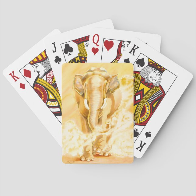 Elefanta uppspelningskort casinokort (Baksidan)