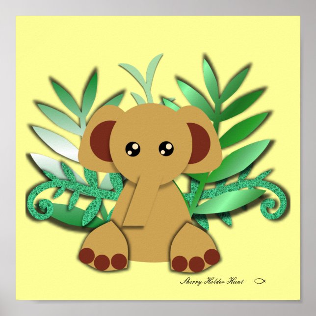 Elefantaffisch Poster (Framsidan)