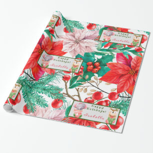 Elefantanpassning och Hjort Anpassa text och Namn Presentpapper