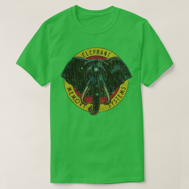 Elefantasineminnessystem 980 på diskett t shirt (Design framsida)