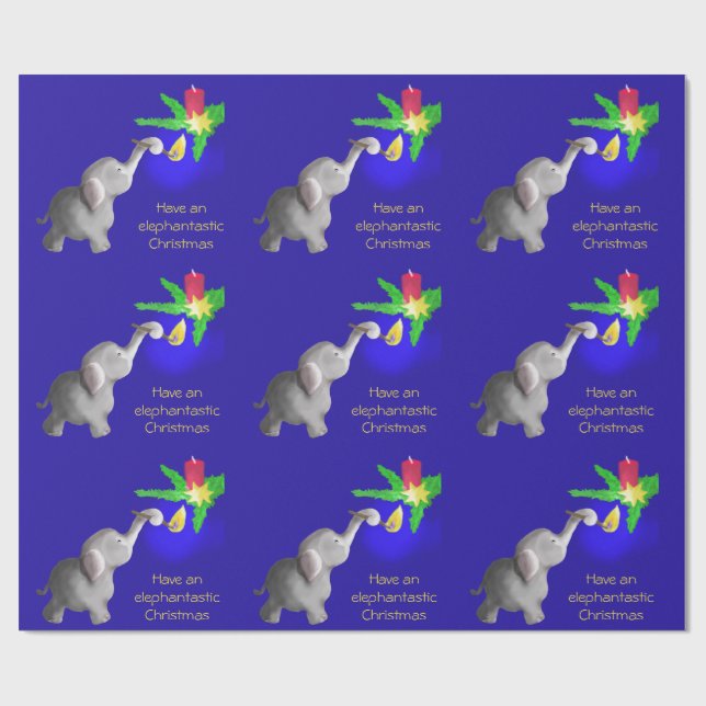Elefantastisk Julafton Tecknad Dumbo Ljus Candle Presentpapper (Platt)
