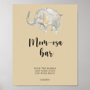 Elefantballong \ Mom-osa bar Poster