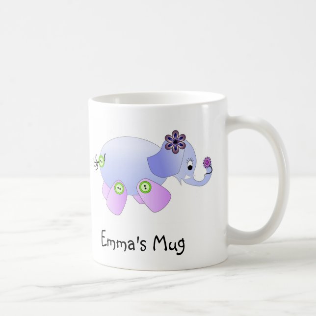 Elefantblått Kaffemugg (Höger)