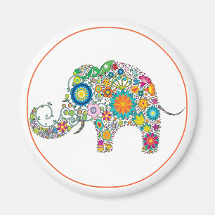 Elefantblommigtkonst Magnet