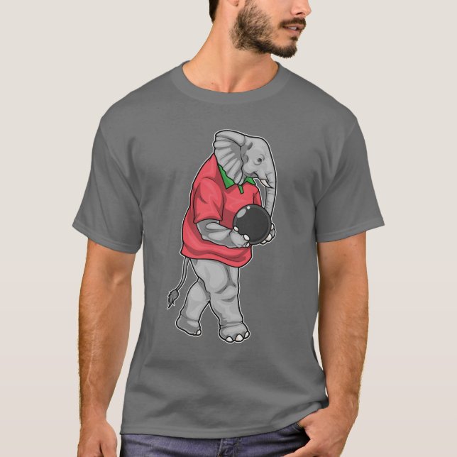 Elefantbowling Bowlingklot T Shirt (Framsida)