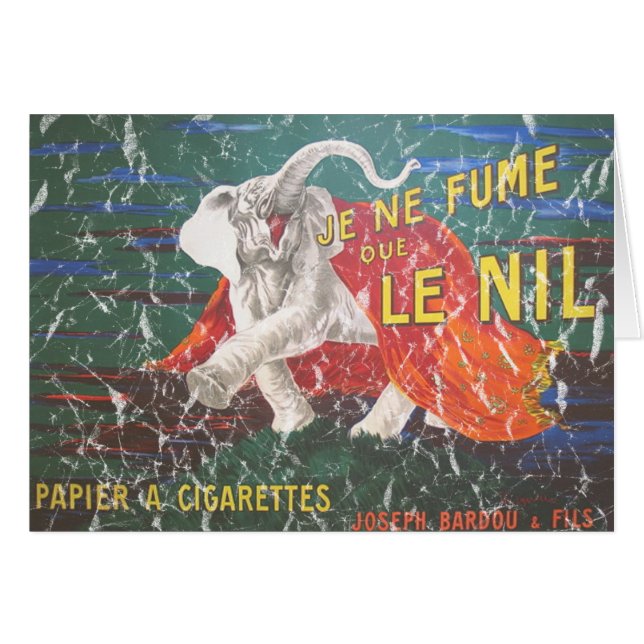 Elefantcigaretter-1900 - nödlidande hälsningskort (Framsidan Horizontal)