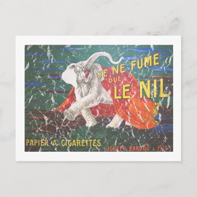 Elefantcigaretter-1900 - nödlidande vykort (Framsida)