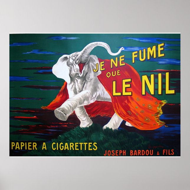 Elefantcigaretter-1900 Poster (Framsidan)