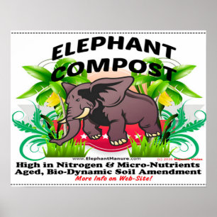 ElefantCompostaffisch Poster