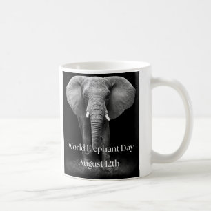 Elefantdagen i elfte världen: Majestisk design Kaffemugg